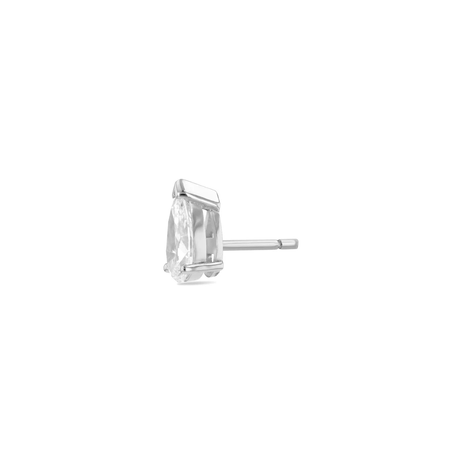 Pear Shape Diamond Earrings (0.85 cts each) - Image 3