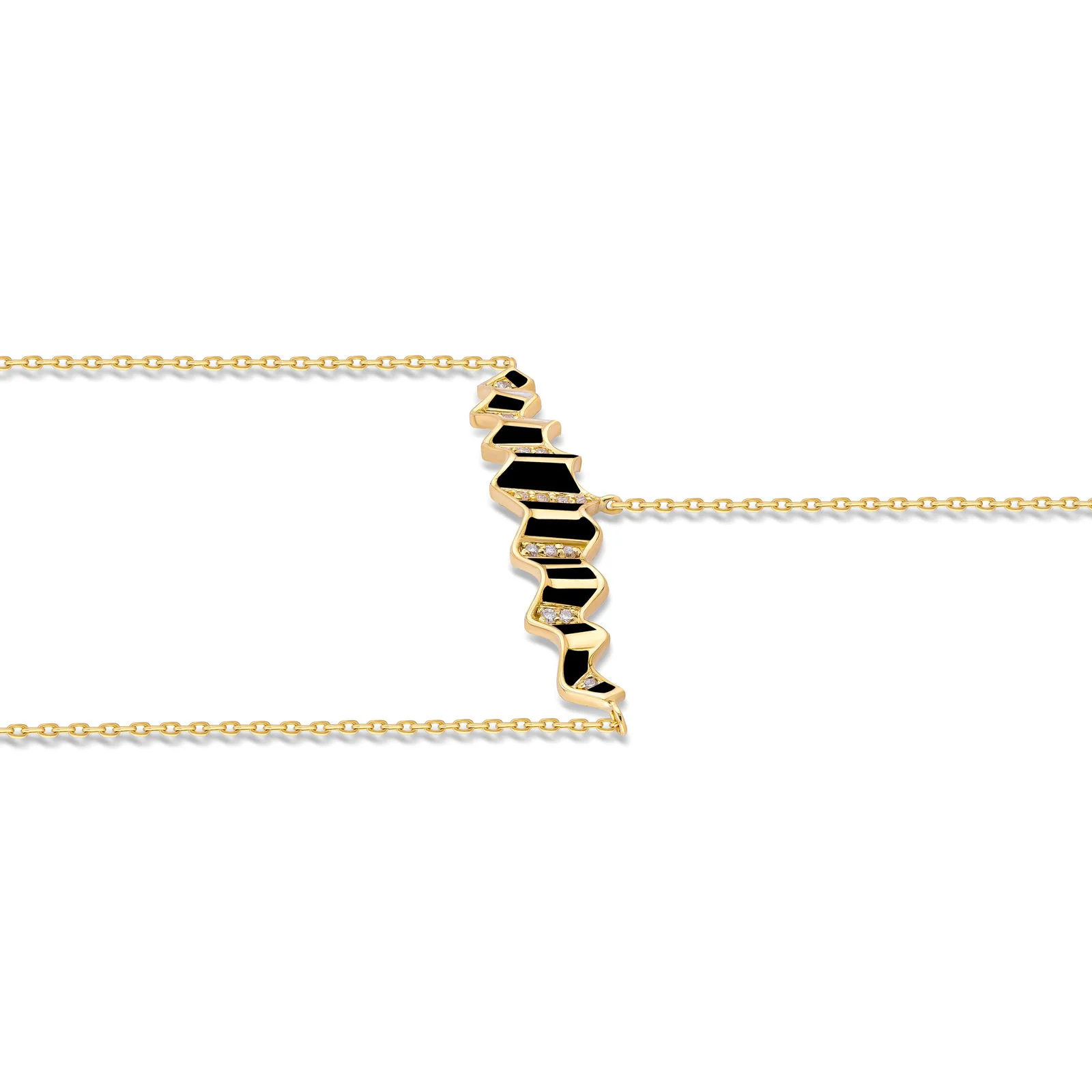 Pleated Sahara Diamond Hand Chain - Image 7