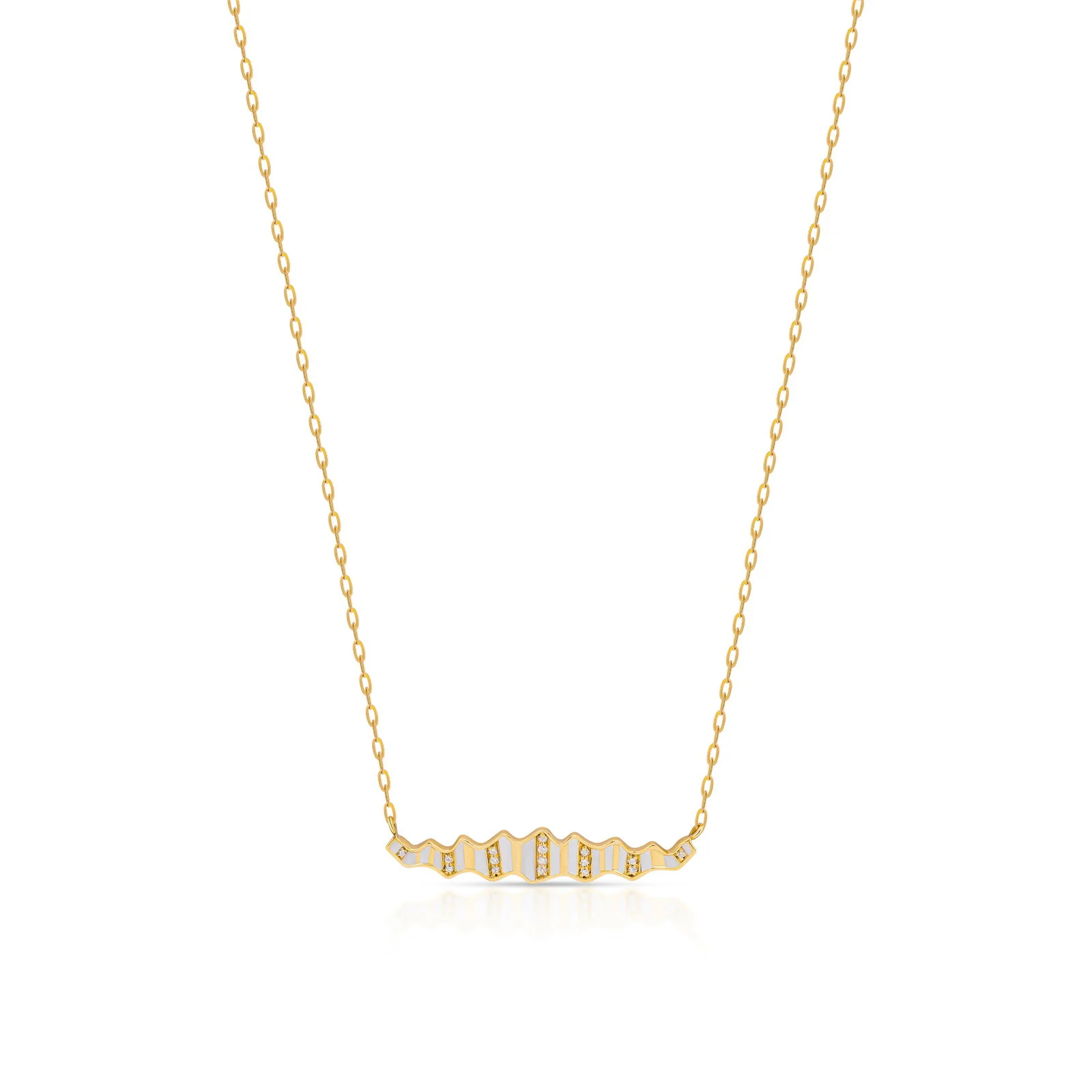 Pleated Sahara Diamond Necklace - Image 3