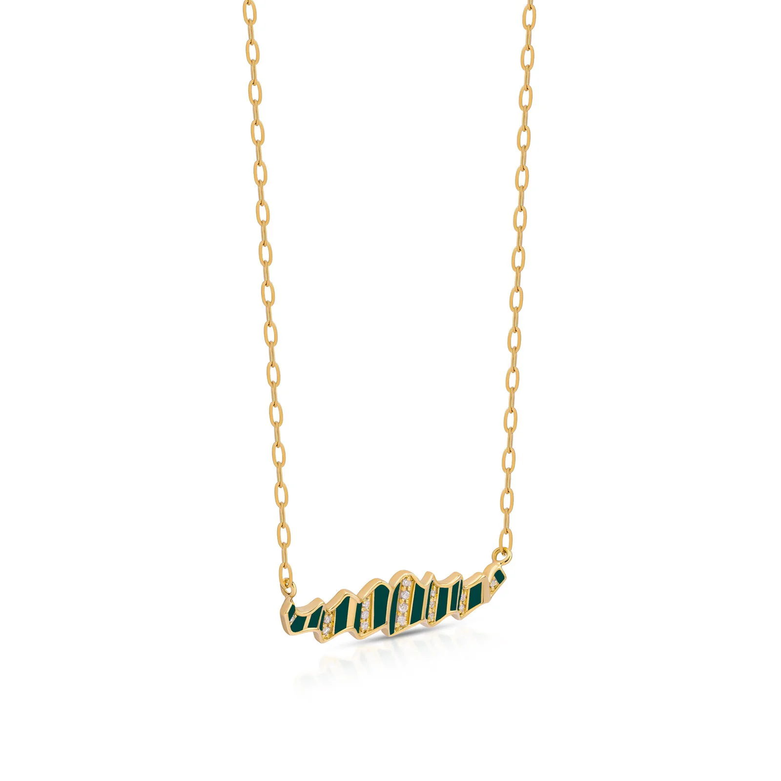 Pleated Sahara Diamond Necklace - Image 7