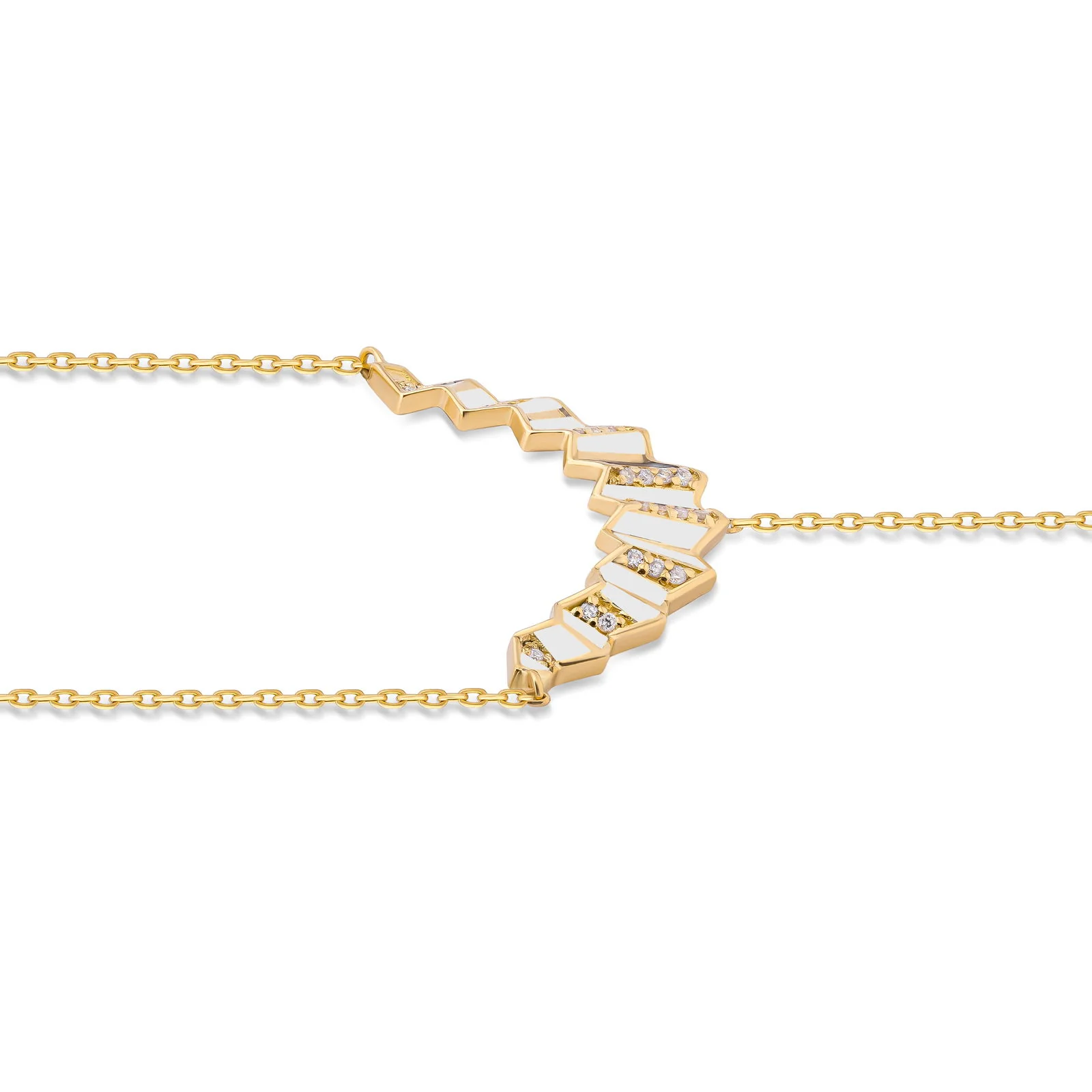 Pleated Vera Diamond Hand Chain - Image 10