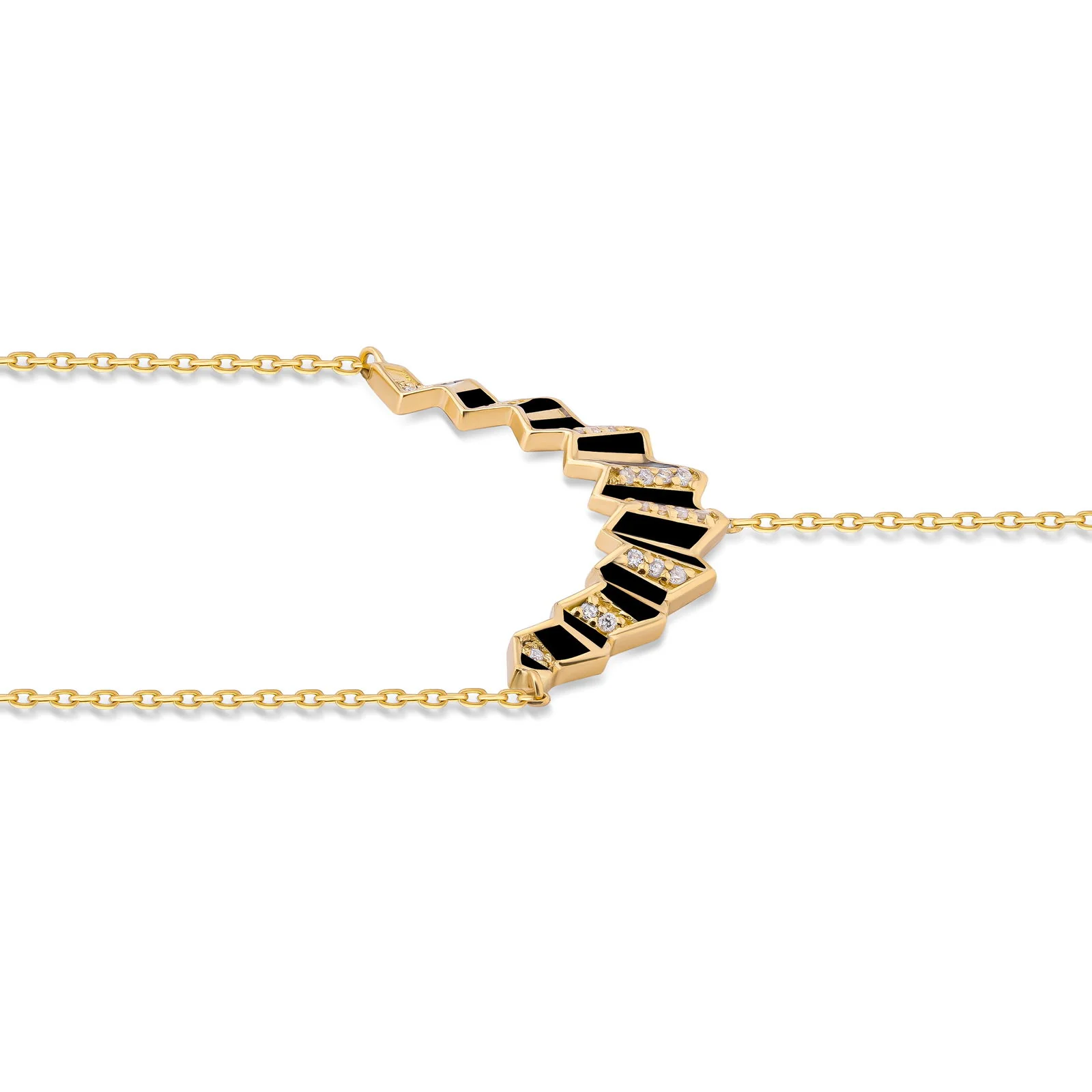Pleated Vera Diamond Hand Chain - Image 4