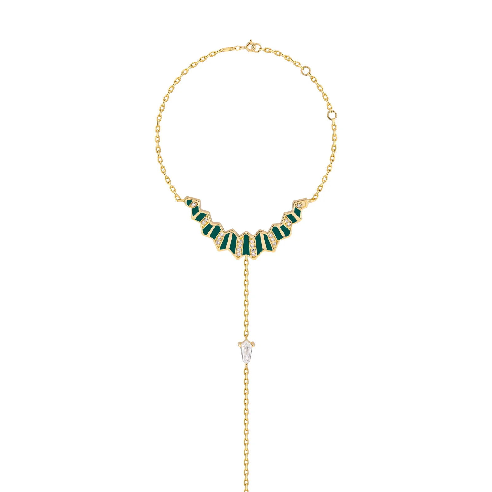 Pleated Vera Diamond Hand Chain - Image 6