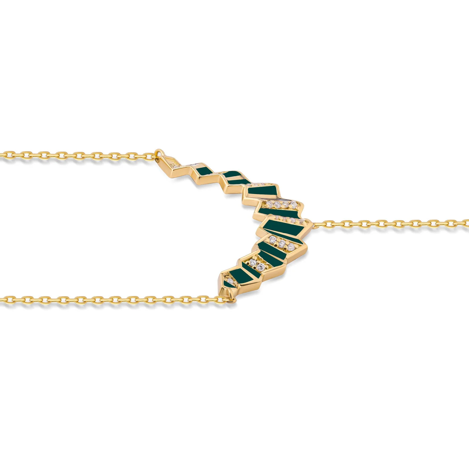 Pleated Vera Diamond Hand Chain - Image 7