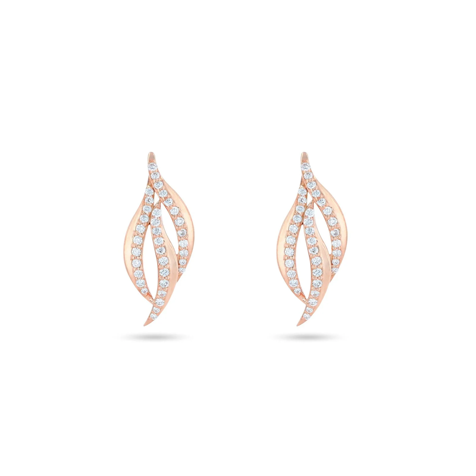 Rhea Feather Diamond Earrings - Image 4