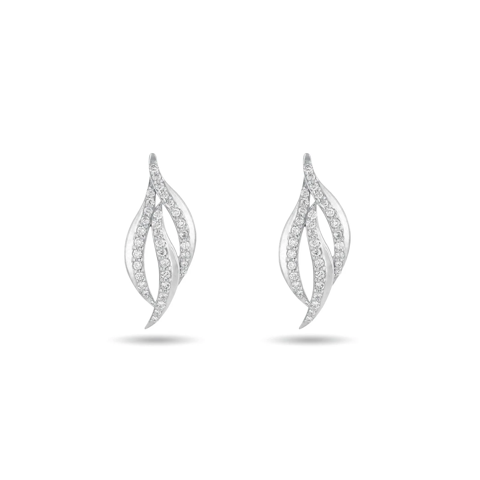 Rhea Feather Diamond Earrings - Image 5
