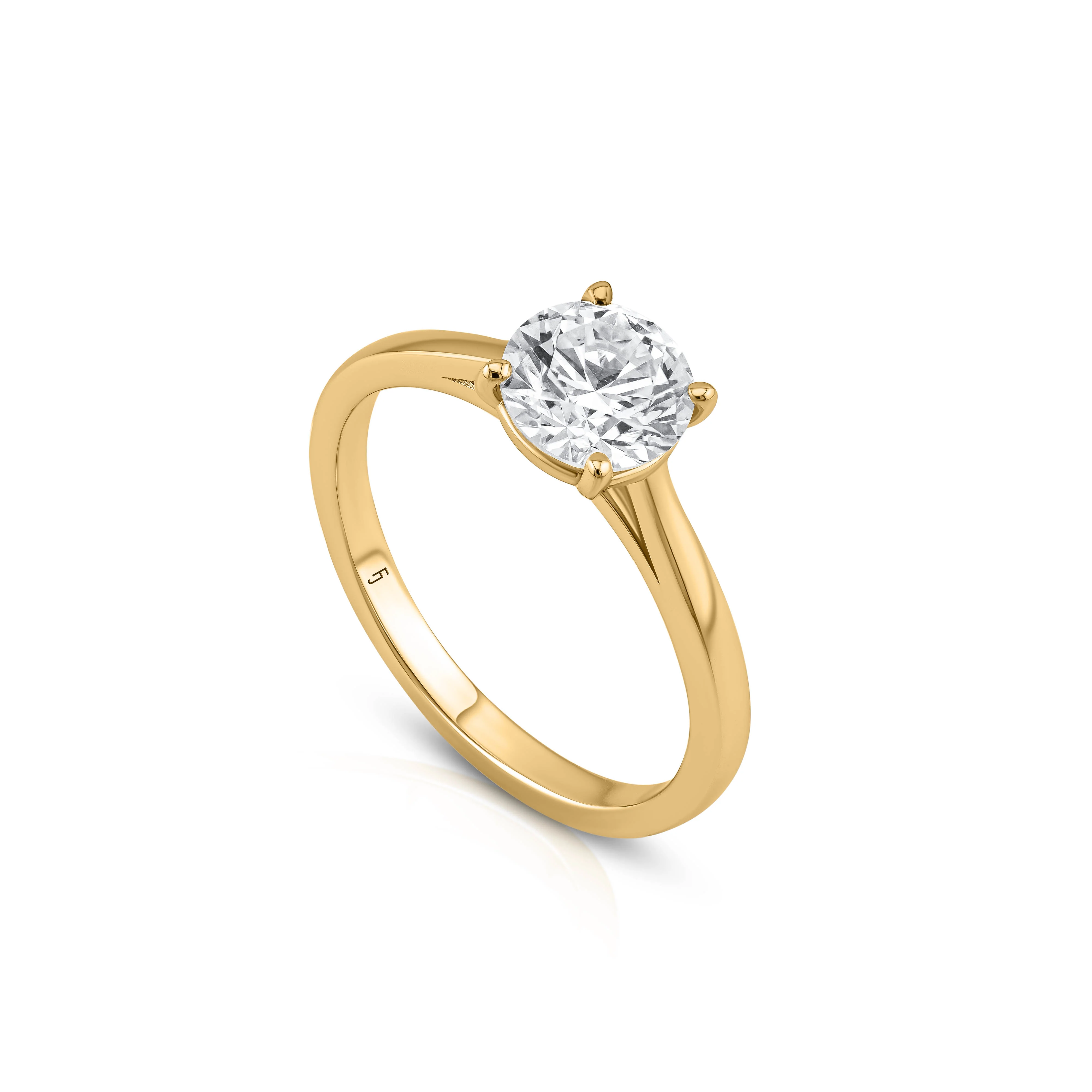 Round Brilliant Solitaire Engagement Ring - Image 5