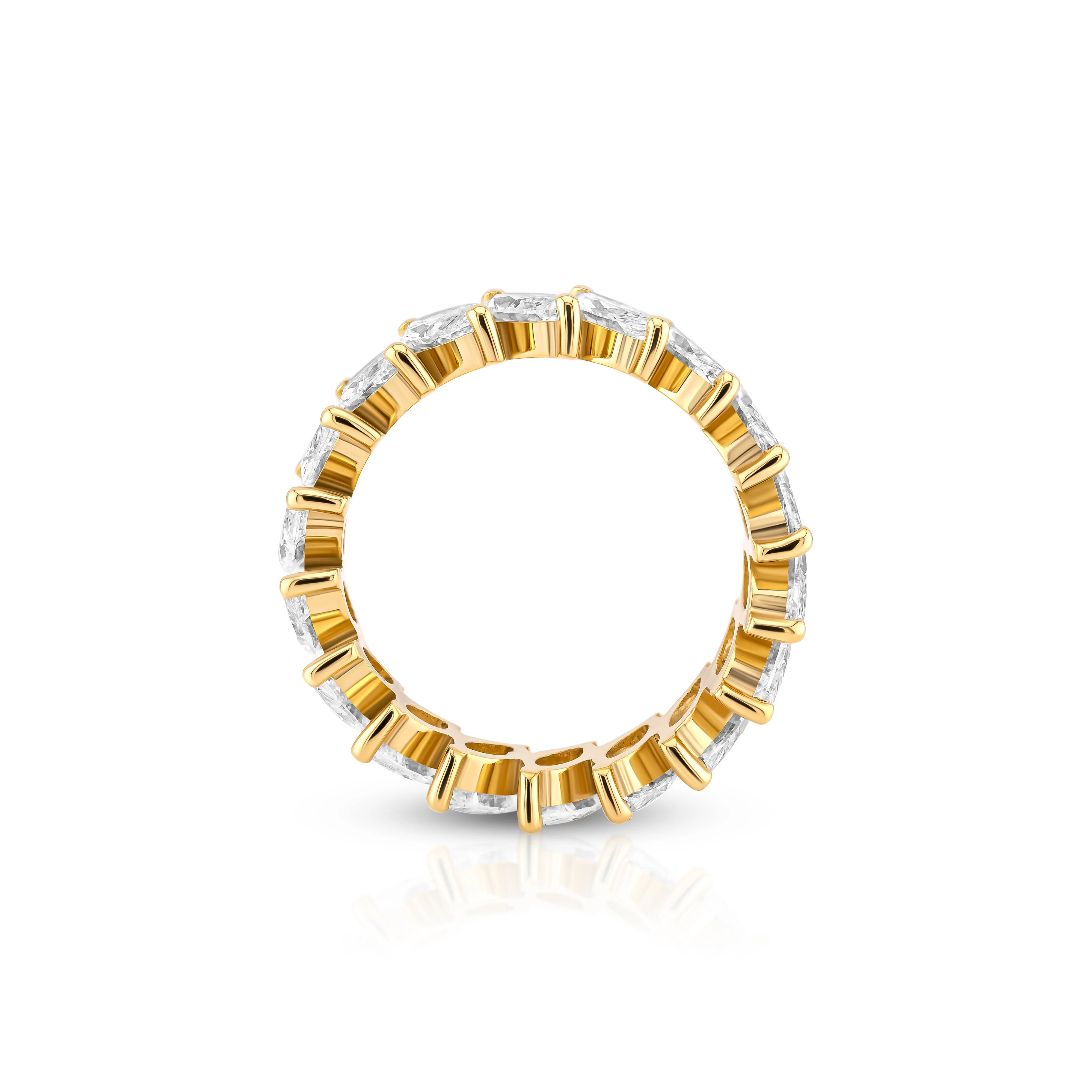 Slanted Marquise Diamond Eternity Ring (Certified) - Image 4