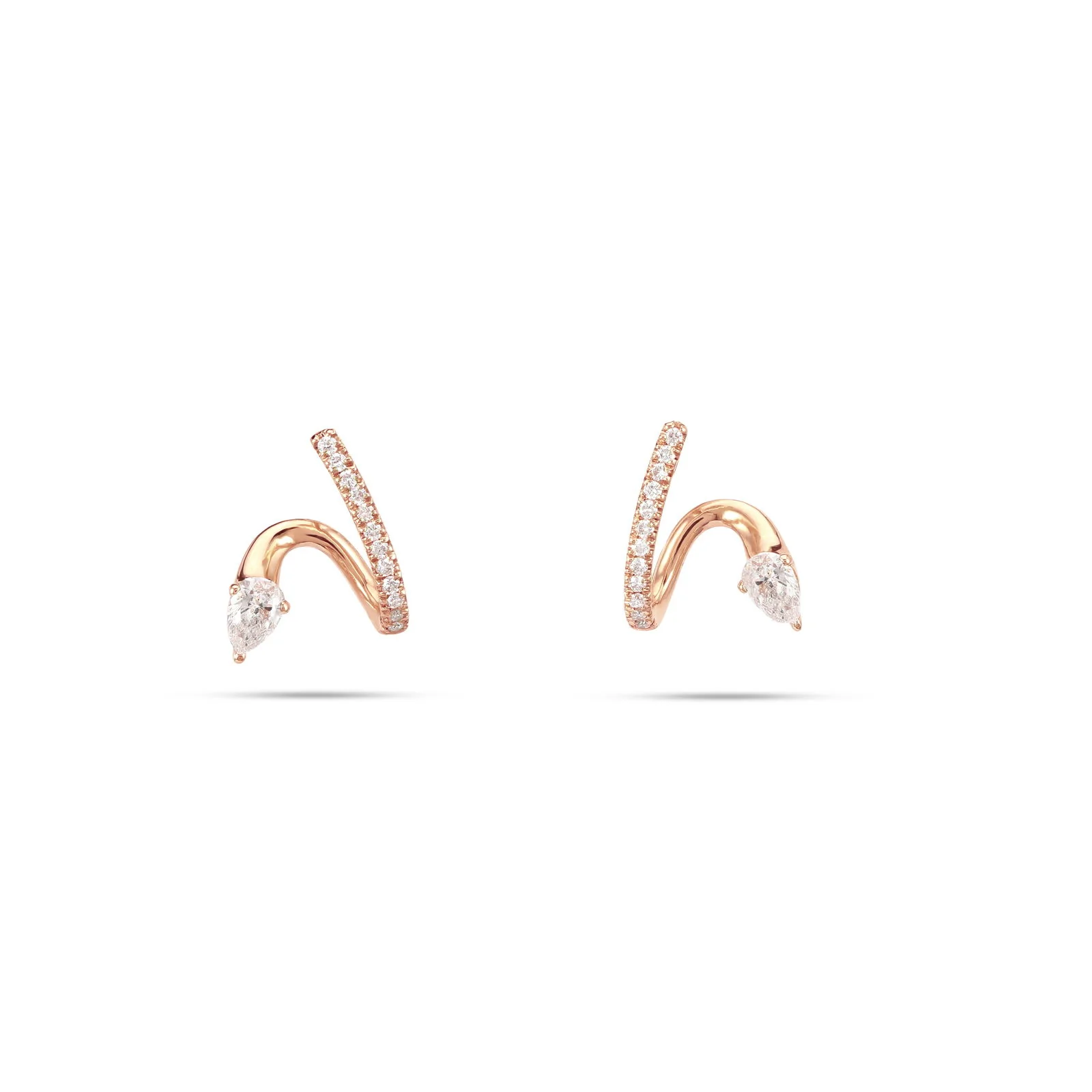 Spiral Diamond Earrings - Image 4