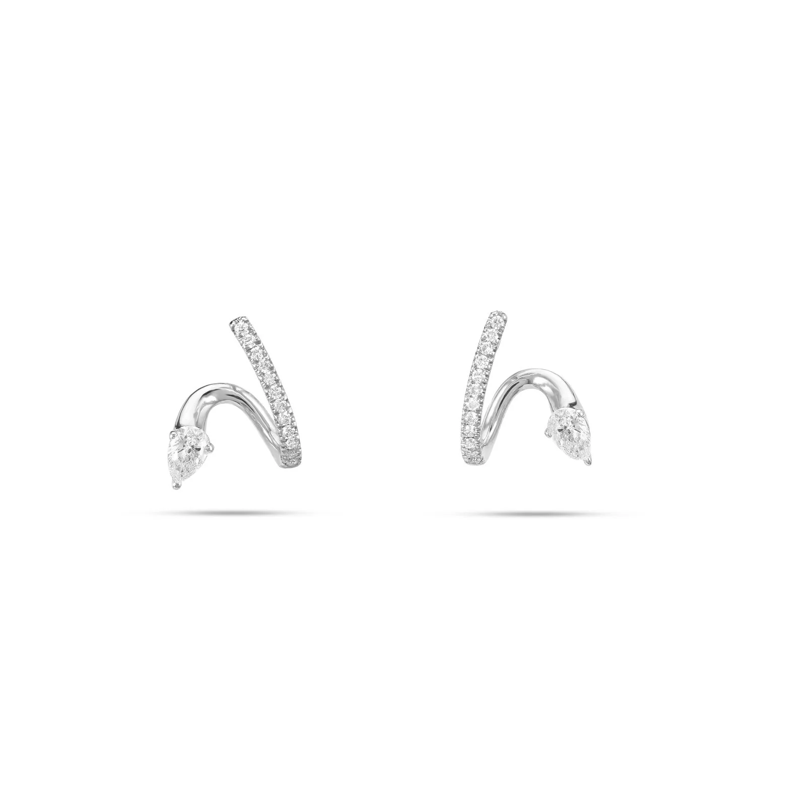 Spiral Diamond Earrings - Image 5