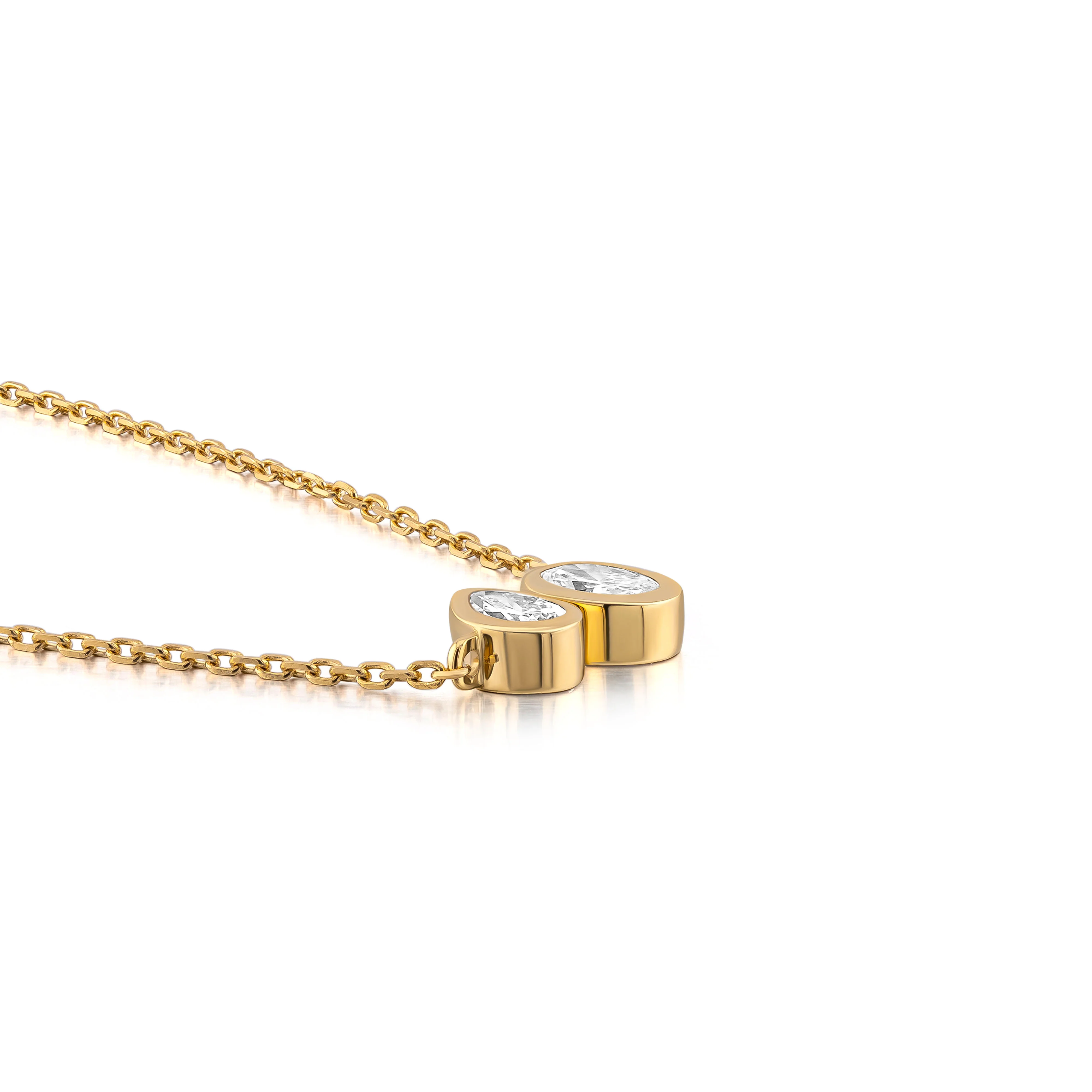 Toi et Moi Bezel Diamond Bracelet – Oval & Pear - Image 6