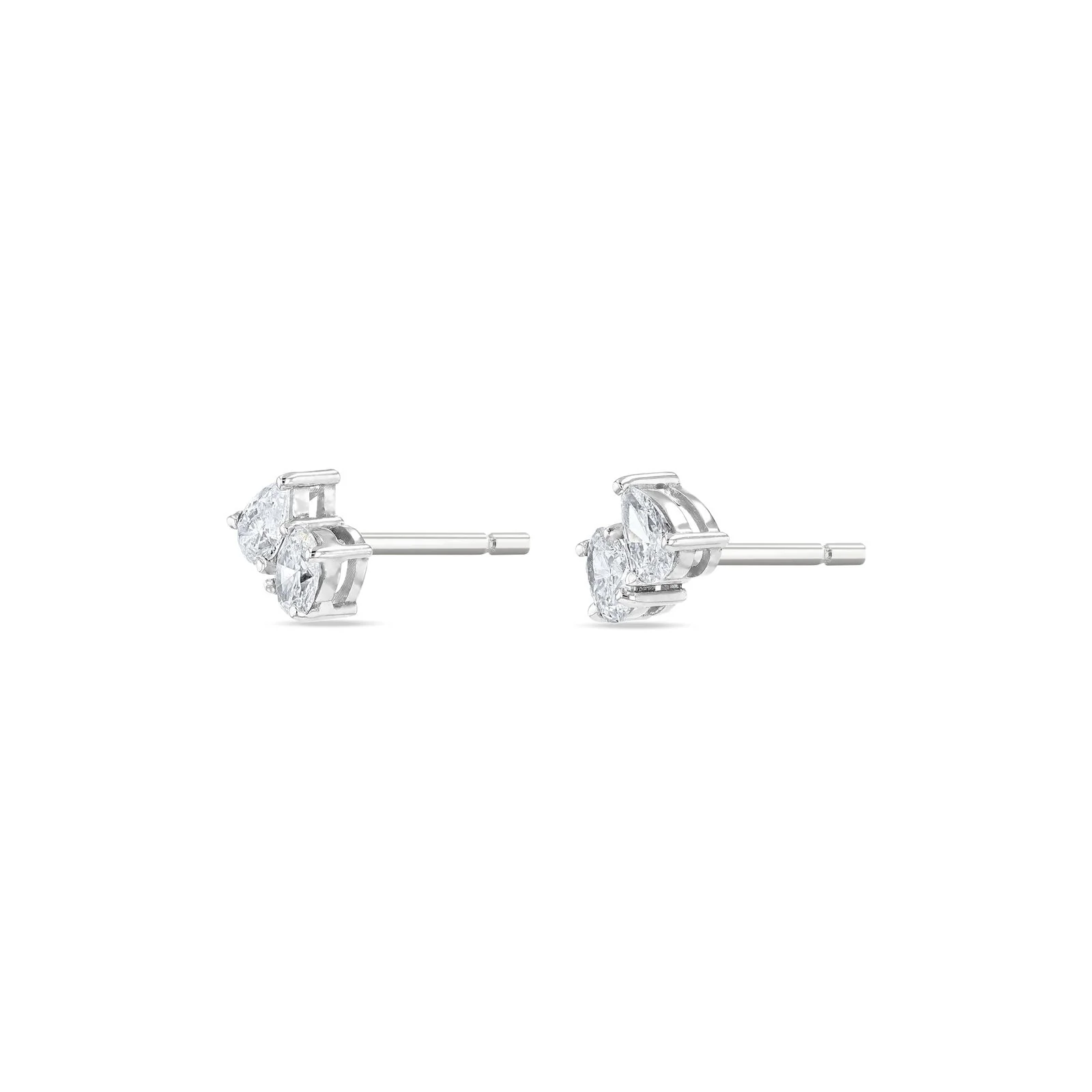 Toi Et Moi Diamond Earrings (Oval & Pear) - Image 3