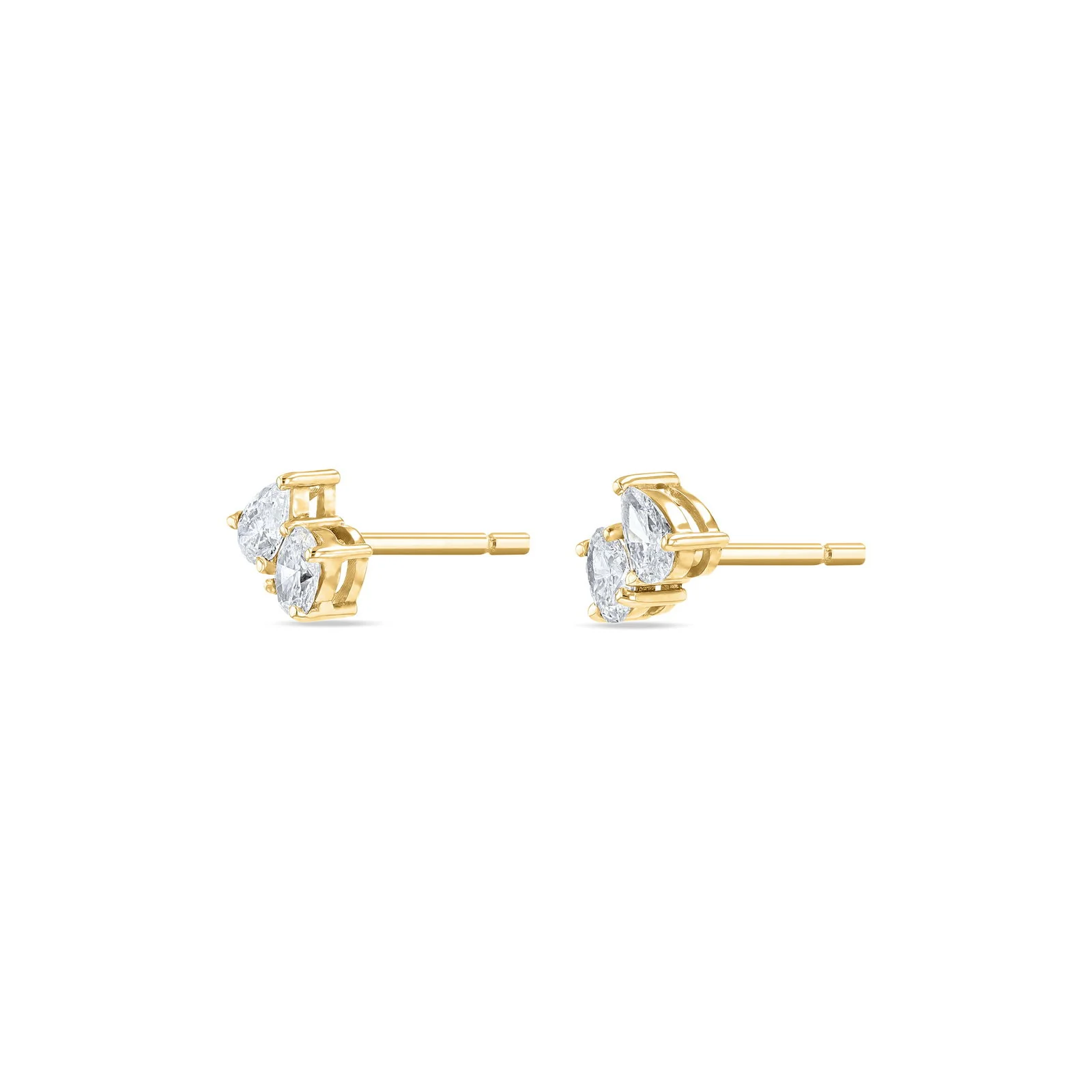Toi Et Moi Diamond Earrings (Oval & Pear) - Image 4