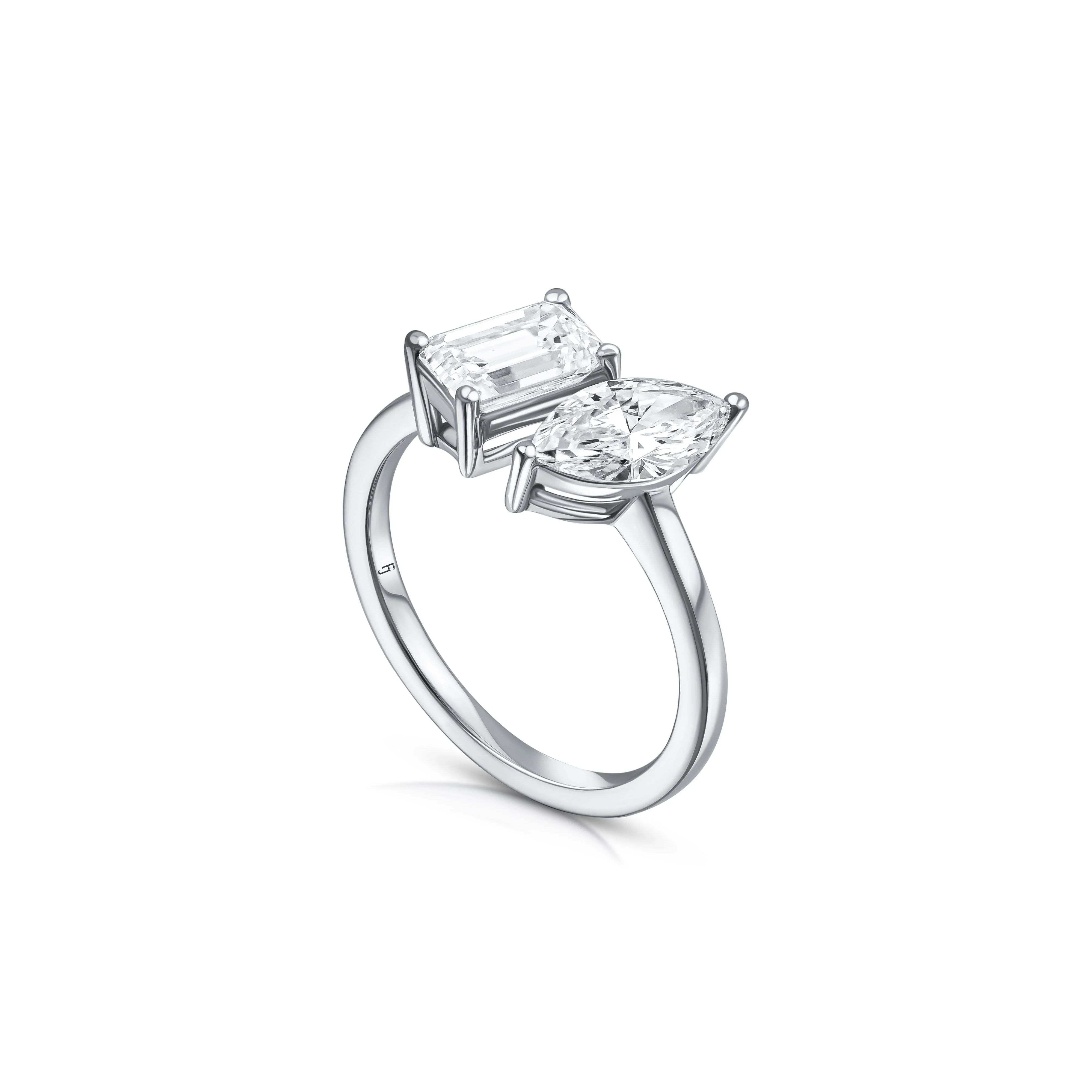 Toi et Moi Diamond Engagement Ring (VI) - Image 4