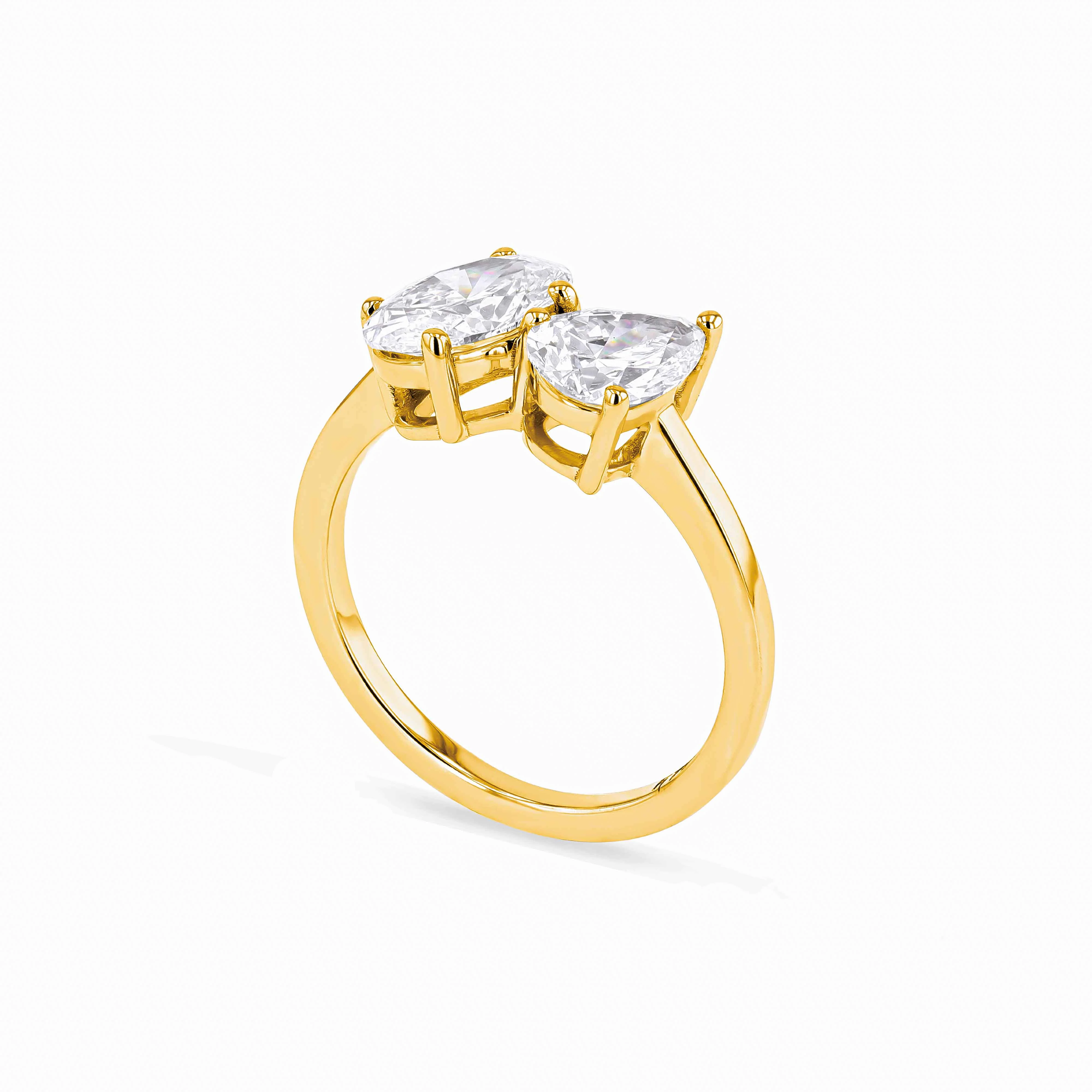 Toi et Moi Diamond Engagement Ring (VII) - Image 5