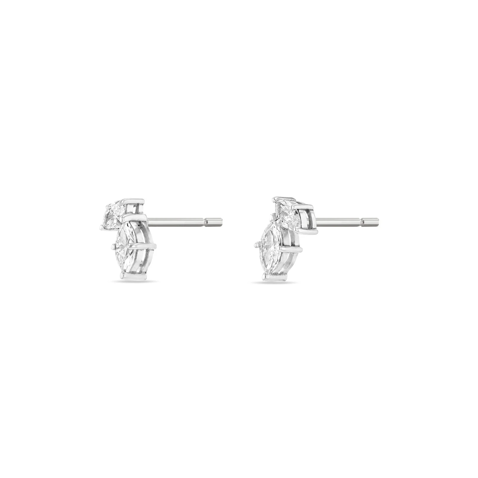 Twin Set Marquise Diamond Earrings - Image 3