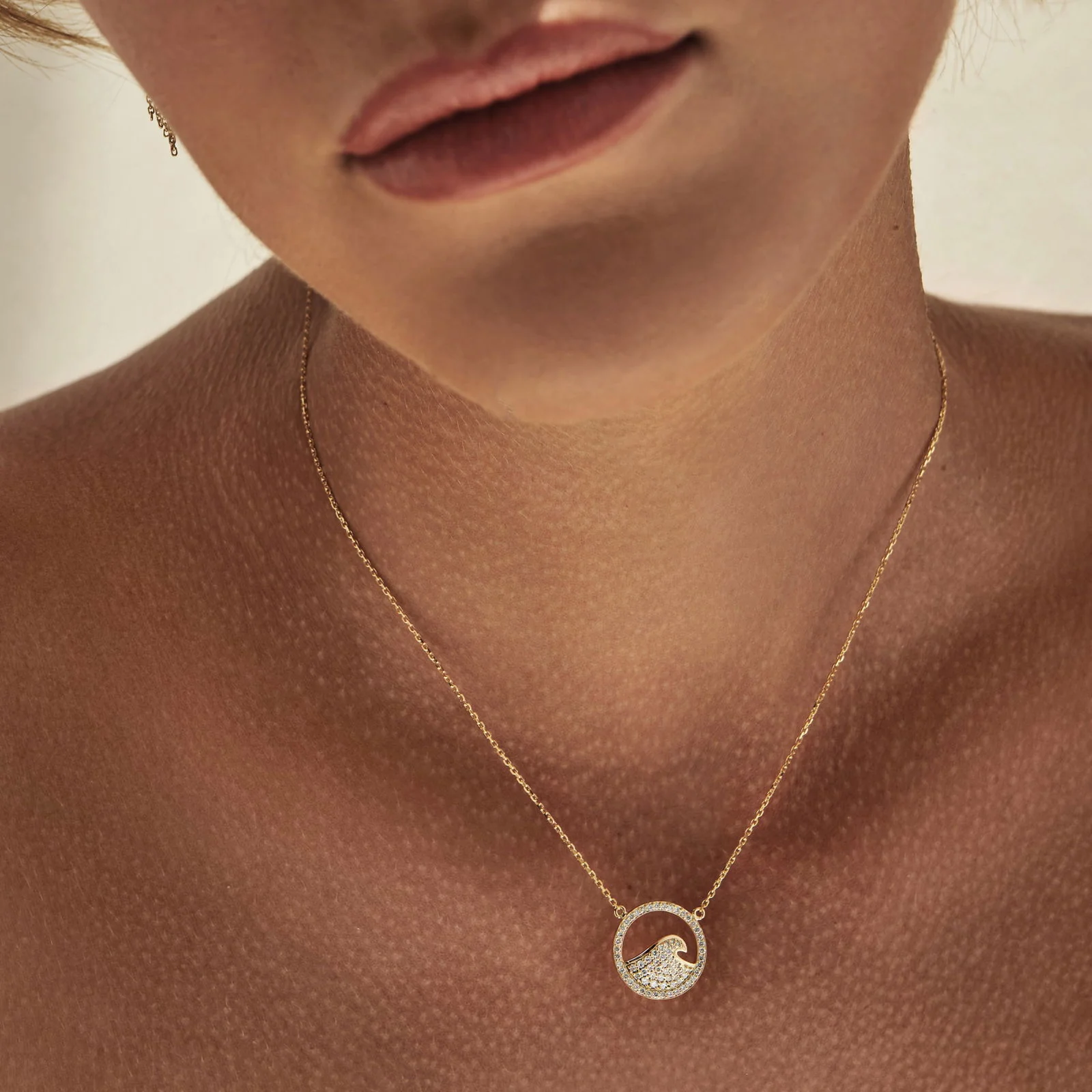 Wave Diamond Necklace - Image 3
