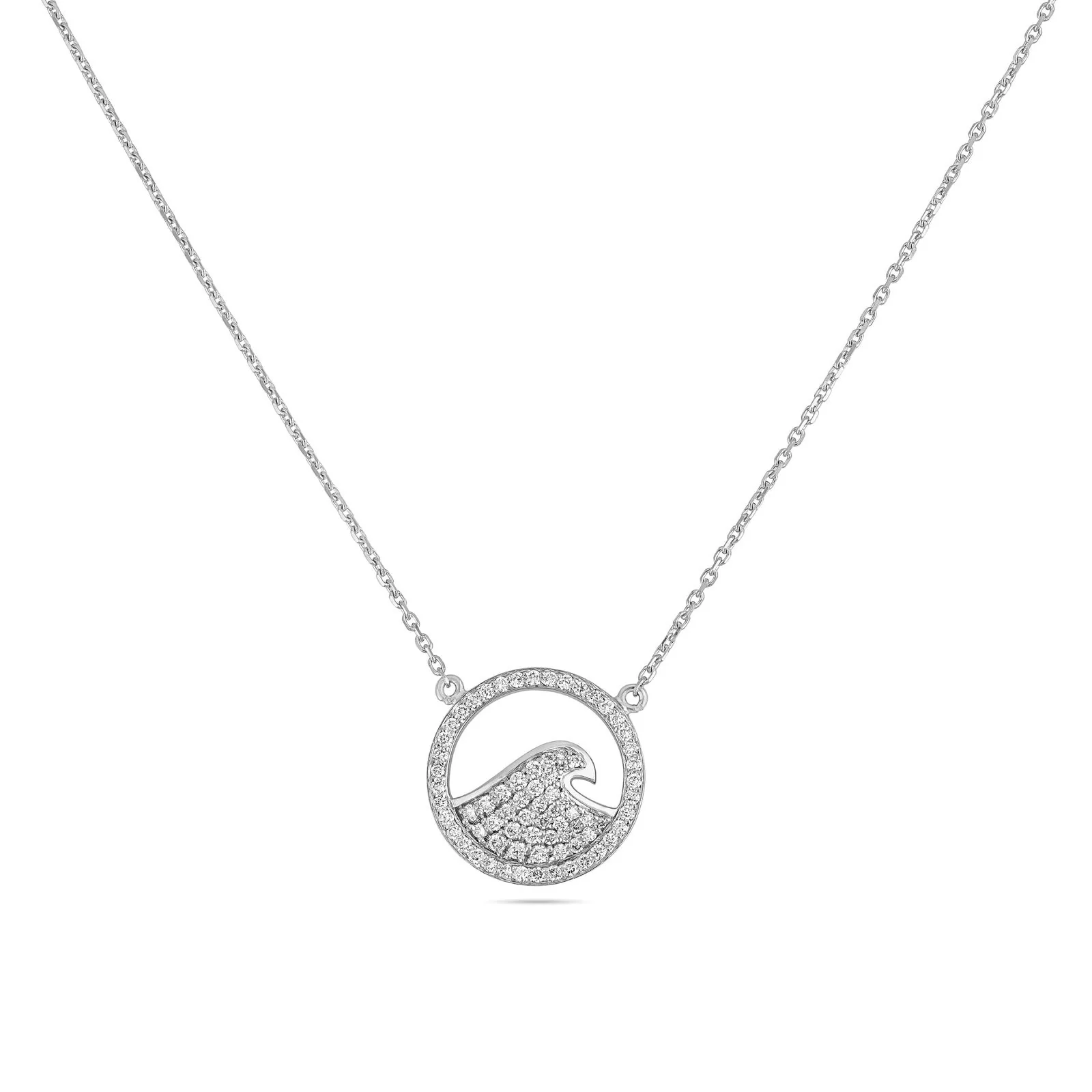 Wave Diamond Necklace - Image 5