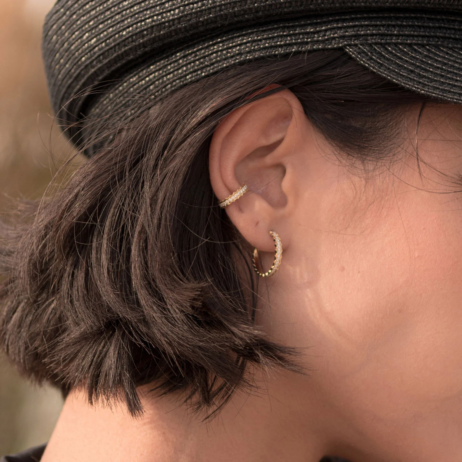Zora Diamond Ear Cuff - Image 4
