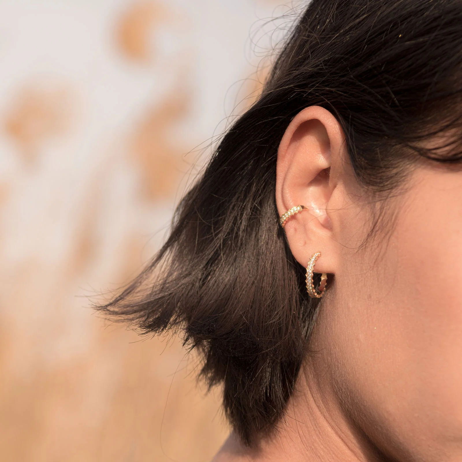 Zora Diamond Hoops - Image 4